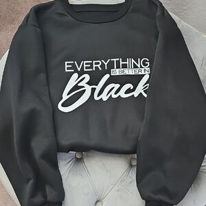 Black Graphic Sweatshirt